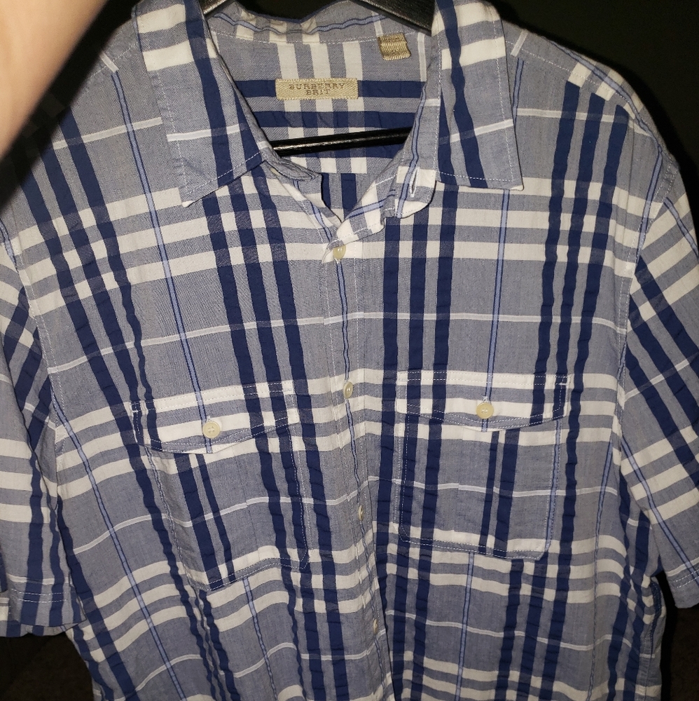 Burberry button up shirt